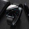 Fashion Casual Round Dial Alloy Strap Alloy Case Quartz Watch For Men