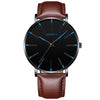 Fashion Casual Round Dial Alloy Strap Alloy Case Quartz Watch For Men