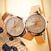 Fashion Casual Women's Belt Quartz Watch Metal Case Imitation Leather Strap Round Dial