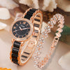 Fashion Casual Women's Watch Lace Round Alloy Case Quartz