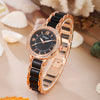 Fashion Casual Women's Watch Lace Round Alloy Case Quartz