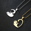 Fashion Cat Stainless Steel Titanium Steel Plating Necklace