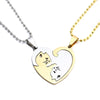 Fashion Cat Stainless Steel Titanium Steel Plating Necklace