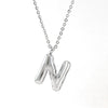 Fashion Chubby Letter Pendant Necklace 316L Stainless Steel 316L Stainless Steel Polishing Hiphop Style Unisex