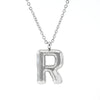 Fashion Chubby Letter Pendant Necklace 316L Stainless Steel 316L Stainless Steel Polishing Hiphop Style Unisex