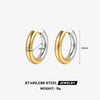 Fashion Circle Earrings Geometric Stainless Steel Electroplating Design For Women