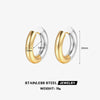 Fashion Circle Earrings Geometric Stainless Steel Electroplating Design For Women