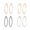 Fashion Circle Metal Plating Women's Earrings 1 Pair