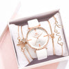 Fashion Classic Quartz Women's Watch With Pu Strap And Alloy Case Round Dial