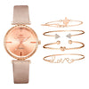 Fashion Classic Quartz Women's Watch With Pu Strap And Alloy Case Round Dial