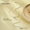 Fashion Classic Stainless Steel Pullout Long Pearl Necklace With Electroplating Treatment