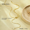 Fashion Classic Stainless Steel Pullout Long Pearl Necklace With Electroplating Treatment