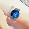 Fashion Colored Diamond Women's Watch Alloy Strap Stainless Steel Buckle Round Dial
