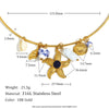 Fashion Commuter Luxury Necklace Stainless Steel Titanium Steel Animal Zodiac Pendant Electroplated