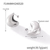 Fashion Commuter Niche Creative Water Drop Geometric Titanium Steel Earrings With Electroplating For Women