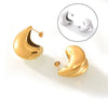 Fashion Commuter Niche Creative Water Drop Geometric Titanium Steel Earrings With Electroplating For Women