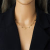 Fashion Commuter Simple Gold Plated Stainless Steel Pendant Necklace With Butterfly Disc Lightning Crown And Eye Accessories Electroplating Treatment