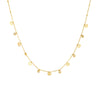 Fashion Commuter Simple Gold Plated Stainless Steel Pendant Necklace With Butterfly Disc Lightning Crown And Eye Accessories Electroplating Treatment