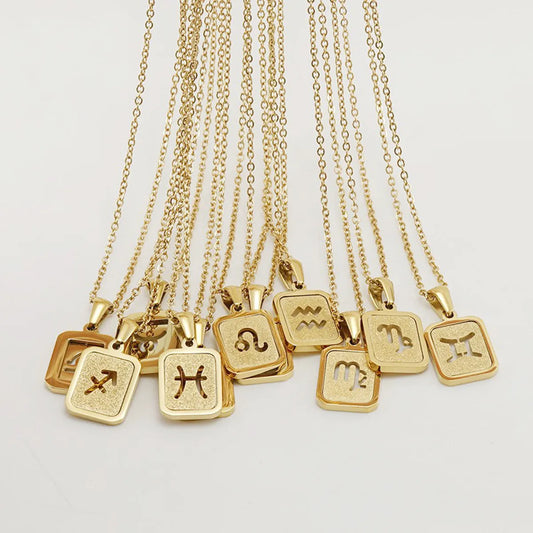 Fashion Constellation Stainless Steel Necklace 1 Piece