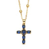 Fashion Copper Cross Pendant Necklace With Micro Inlaid Zircon Ball Chain Simple All Match Jewelry For Women