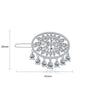 Fashion Copper Flower Hairpin With Zircon And Tassel Word Clip Hair Accessory For Women Wholesale