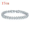 Fashion Copper Inlaid Zircon Ladies Bracelet With Rose Gold Electroplating