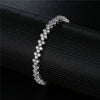 Fashion Copper Inlaid Zircon Ladies Bracelet With Rose Gold Electroplating