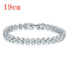Fashion Copper Inlaid Zircon Ladies Bracelet With Rose Gold Electroplating