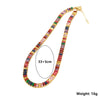 Fashion Copper Zircon Tennis Chain Necklace Geometric Electroplated Box Chain Hip Hop Jewelry