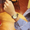 Fashion Couple Alloy Round Dial Quartz Bracelet Watch