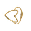 Fashion Creative Adjustable Hollow Heart Ring In Alloy With Electroplating For Women Simple Cold Style And All Match