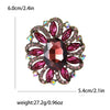 Fashion Creative Alloy Rhinestone Flower Brooch For Women's Clothing