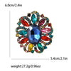 Fashion Creative Alloy Rhinestone Flower Brooch For Women's Clothing