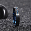 Fashion Creative Black Surface Electroplating Twocolor Stainless Steel Ring