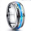 Fashion Creative Black Threegroove Sticker Stainless Steel Ring