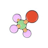 Fashion Creative Chemical Element  Molecular Alloy Brooch