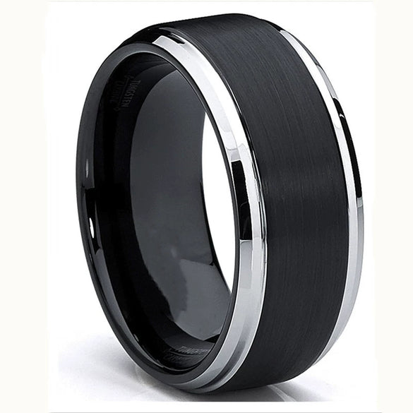 Fashion Creative Double Groove Stainless Steel Ring