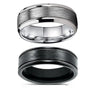 Fashion Creative Double Groove Stainless Steel Ring