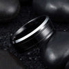Fashion Creative Double Groove Stainless Steel Ring