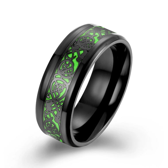 Fashion Creative Dragon Stainless Steel Ring Jewelry With Electroplating Animals And Zodiac Styling