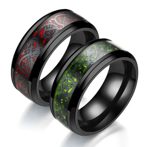 Fashion Creative Dragon Stainless Steel Ring Jewelry With Electroplating Animals And Zodiac Styling