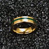 Fashion Creative Front Sticker Stainless Steel Ring In Genderless Style With Geometric Design