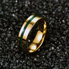 Fashion Creative Front Sticker Stainless Steel Ring In Genderless Style With Geometric Design