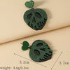 Fashion Creative Funny Acrylic Heart Shaped Pendant Hollow Skull Earrings Retro Trend Statement Earrings