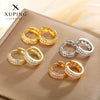 Fashion Creative Geometric Alloy Earrings With Electroplating