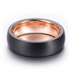Fashion Creative Gold Black Double Color Stainless Steel Ring