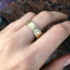 Fashion Creative Gold Stainless Steel Ring With Geometric Style And Electroplating Treatment