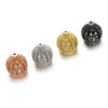 Fashion Creative Hollow Micro Inlaid Zircon Crown Jewelry Accessories Copper Electroplated