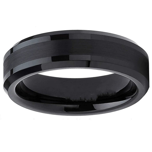 Fashion Creative Rose Gold Frosted Stainless Steel Ring