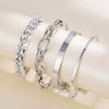 Fashion Creative Round Love Cross Alloy Vintage Diamond Electroplated Bracelet